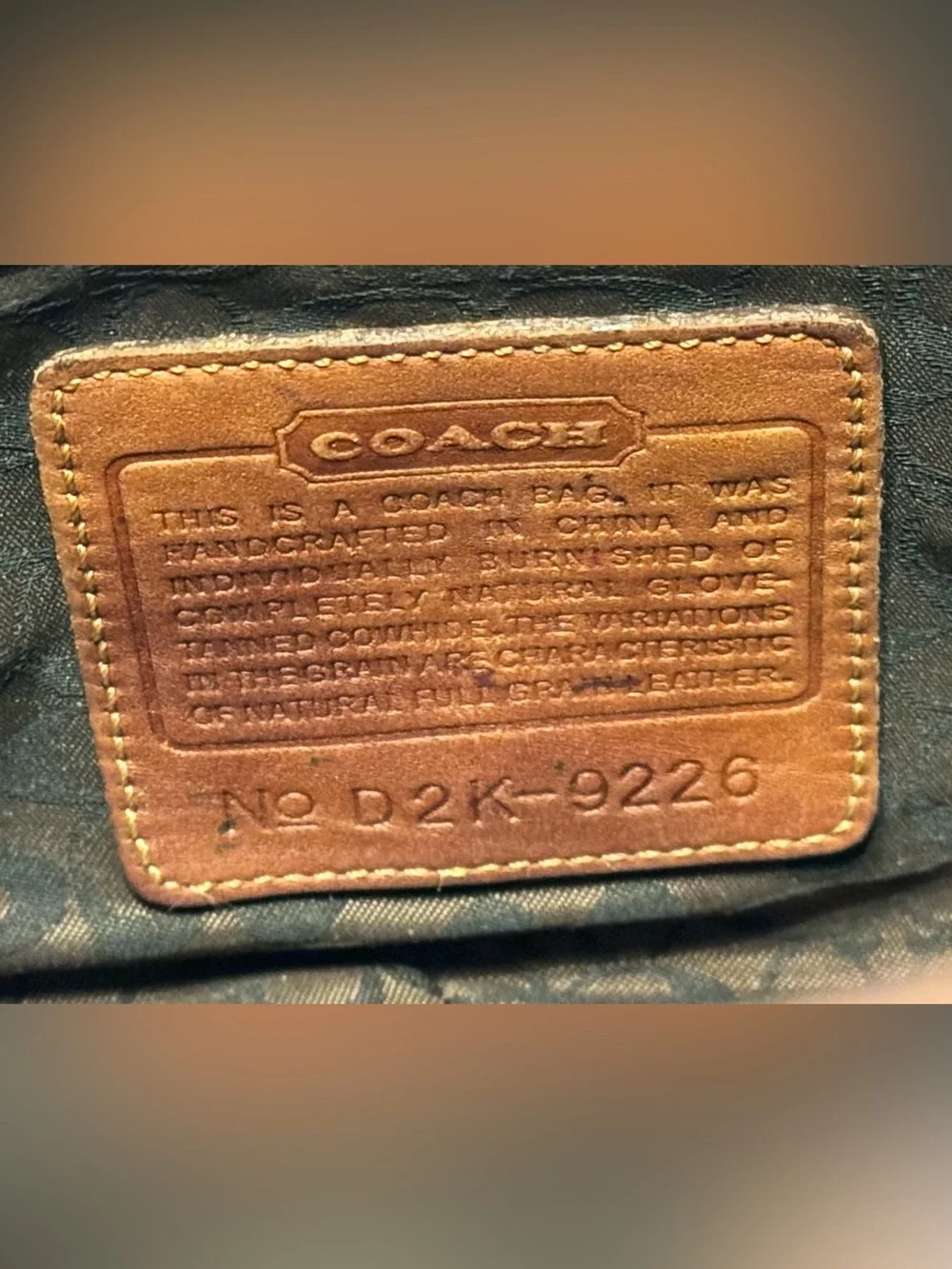 COACH 9226 Vintage Shoulder Bag Leather Brown Silver Hardware - Picture 12 of 12